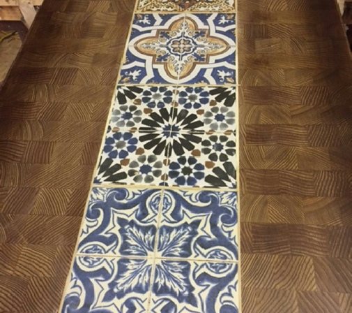 Centre Inlay — contract table top by Inngrain Furniture